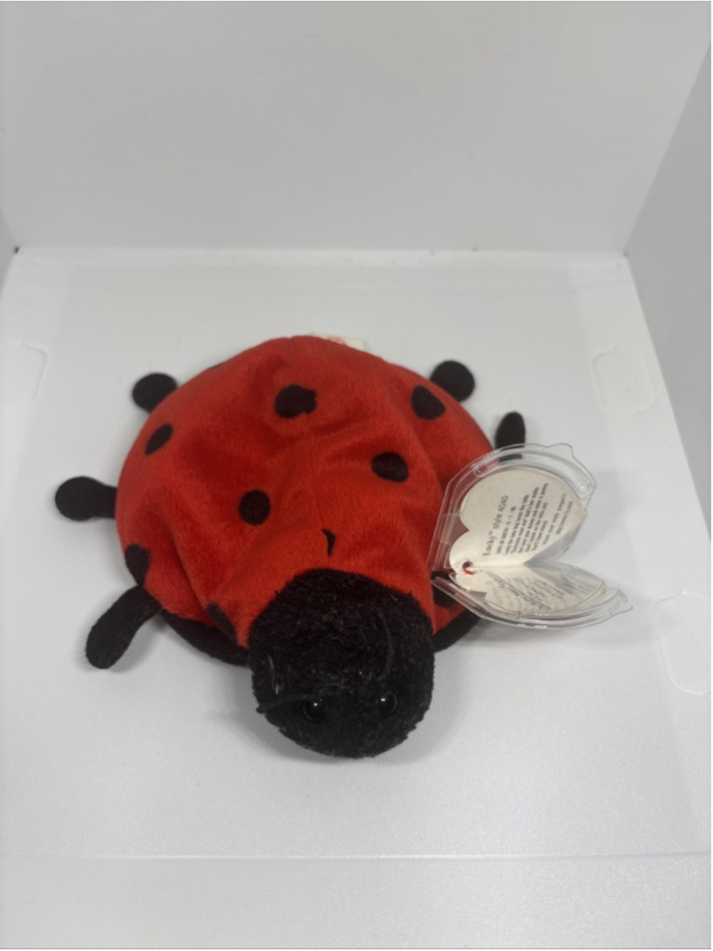 Ty Beanie Babies LuckyThe Lady Bug Birth Date 5-1-95 Style No 4040 Error